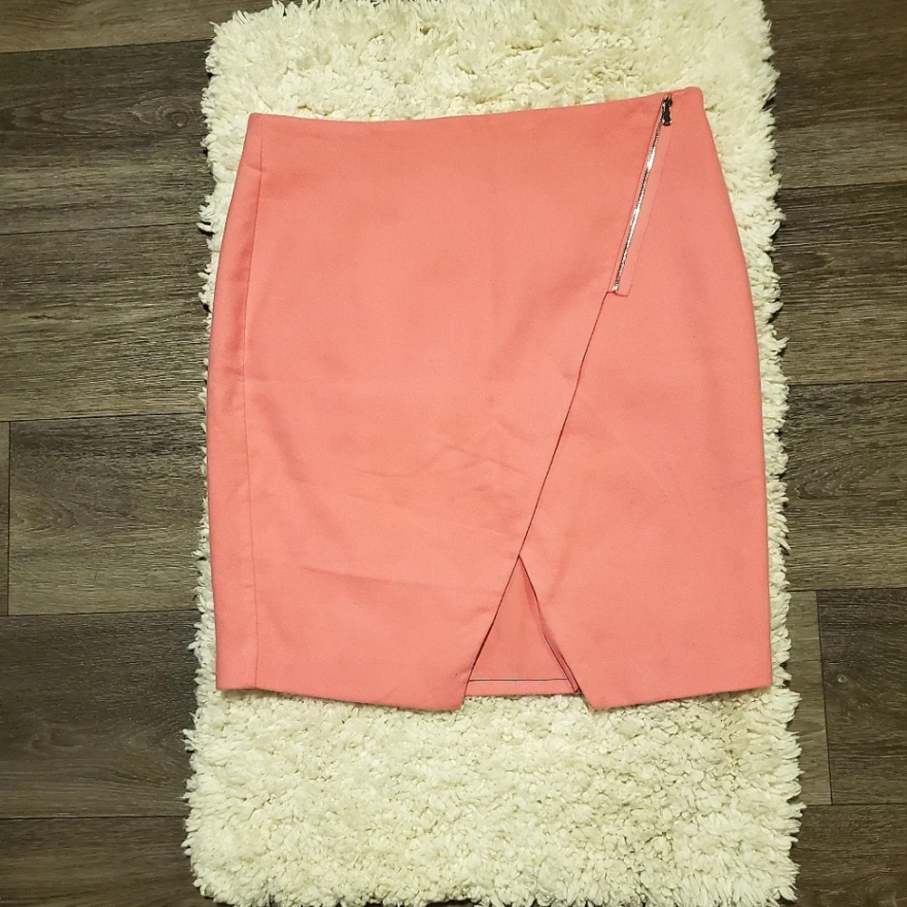 NWT LOFT Petite Pink Wool Soft Pencil Skirt 14P - Picture 5 of 14